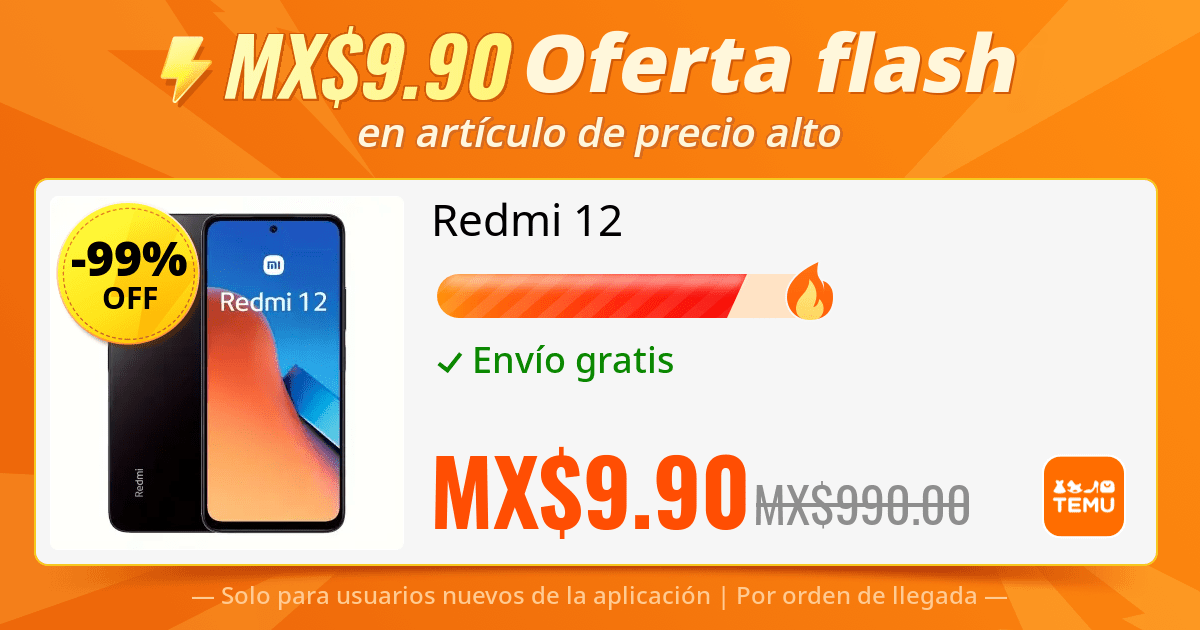 Hctor03416196's tweet photo. 🔥 ��Es una locura! 🔥 Haz clic en https://t.co/hRGTck9jX1 para conseguir un artículo de precio alto por solo MX$9.90! 🚀 Esta oferta es demasiado buena para ser verdad, ¡debes actuar rápido o la perderás! 🏃‍♂️💨 ¡Consíguela ahora!
🛍️ Redmi 12
🎉 Oferta flash:[MX$9.90] -99%
⚠️ Solo https://t.co/NMyQvZJIDl