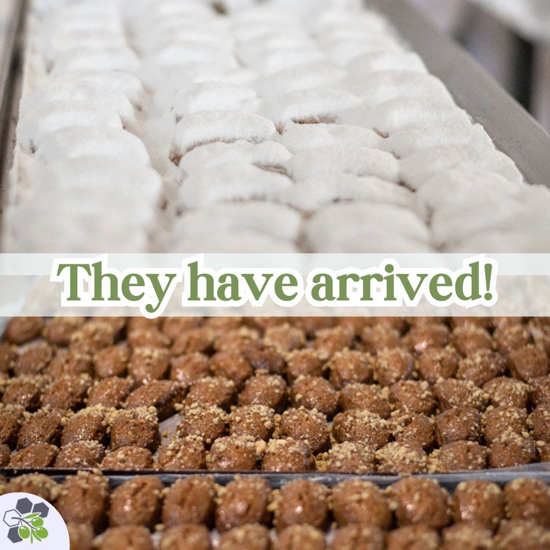 AgoraDelicacies's tweet photo. Christmas Favourites Are Here Early!📣

The beloved melomakarona and kourabiedes from the renowned @TerkenlisPa, @ChrisanthidisD and Sahara workshops have arrived on our e-shop!🥳

Don’t wait—these festive delights are known to sell out fast!👉 Order Now: https://t.co/kbbhxTlR77 https://t.co/gH23CLs8kX