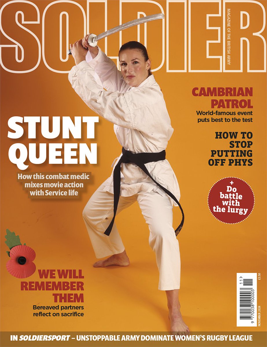 In November: As remembrance approaches, we talk to two Army widows about the meaning of the season to them; elsewhere we join infanteers in Croatia – and find out how a Reservist is juggling movie action with military life. See the digital edition here edition.pagesuite.com/launch.aspx?pb…