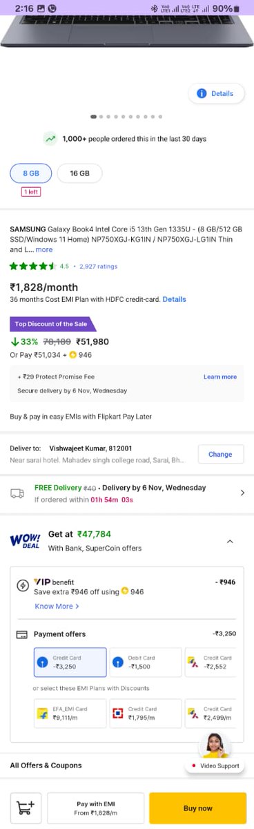 Pradipkrishna18's tweet photo. @CommerceGuruu @Flipkart @flipkartsupport Hahah. .  I purchased VIP membership and the price is cheaper in on VIP account. . And has more discount https://t.co/i7Vf1rZTac