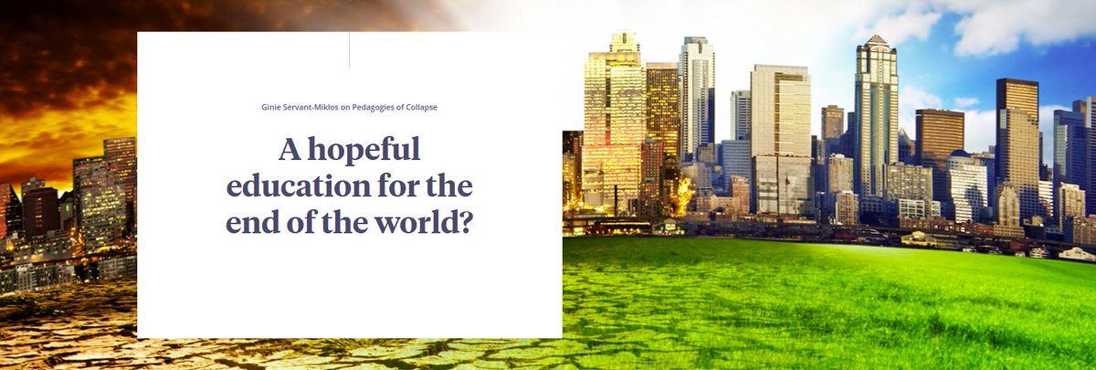 How can we as educators prepare today’s learners for the bleak reality of our planet’s future in a way that is at once pragmatic and hopeful? Asks Ginie Servant-Miklos in this extract from Pedagogies of Collapse bit.ly/4f4h7ez