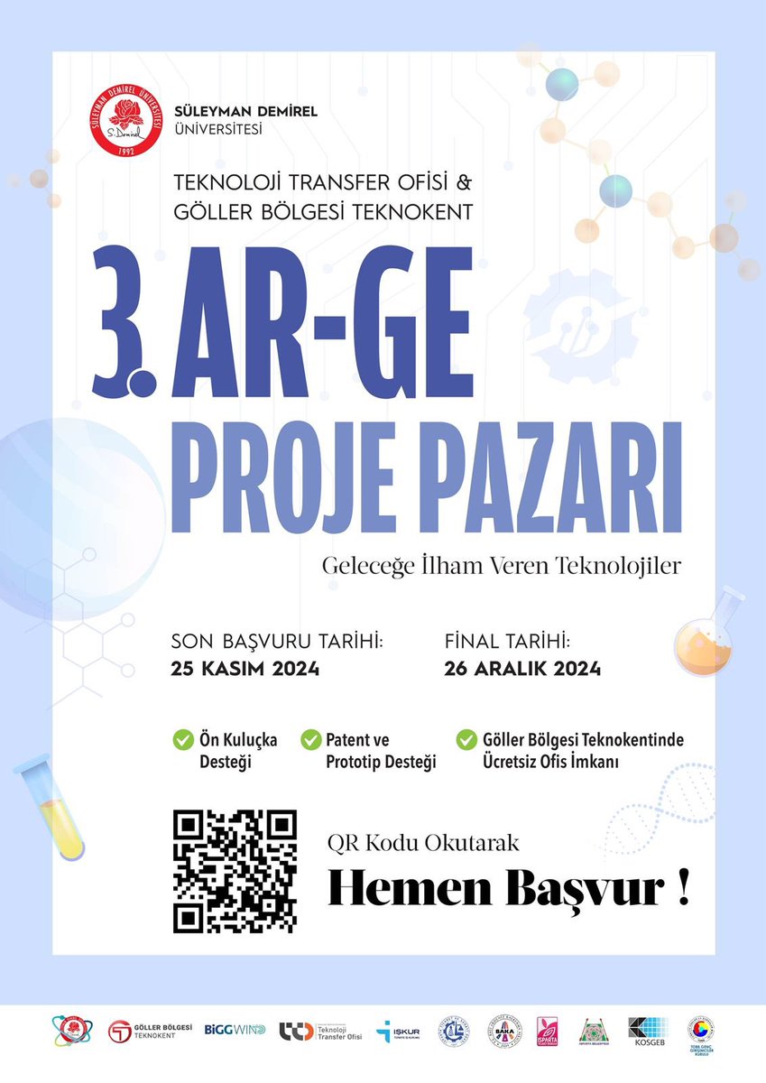 BiGGWind | SDÜ TTO (@bigg_wind) on Twitter photo 📢 Süleyman Demirel Üniversitesi 3. AR-GE Proje Pazarı başvuruları açıldı!
Teknoloji tabanlı inovatif projenizle değer yaratma ve projenizi ticarileştirme fırsatını yakalayın.
Son Başvuru Tarihi: 25 Kasım 2024
forms.gle/ECwZFoRtu2bhNy…
<a href="/sd_universitesi/">SDÜ</a> <a href="/profsaltan/">Mehmet Saltan</a> <a href="/serdalterzi/">Serdal Terzi</a> 📢 Süleyman Demirel Üniversitesi 3. AR-GE Proje Pazarı başvuruları açıldı!
Teknoloji tabanlı inovatif projenizle değer yaratma ve projenizi ticarileştirme fırsatını yakalayın.
Son Başvuru Tarihi: 25 Kasım 2024
forms.gle/ECwZFoRtu2bhNy…
<a href="/sd_universitesi/">SDÜ</a> <a href="/profsaltan/">Mehmet Saltan</a> <a href="/serdalterzi/">Serdal Terzi</a>