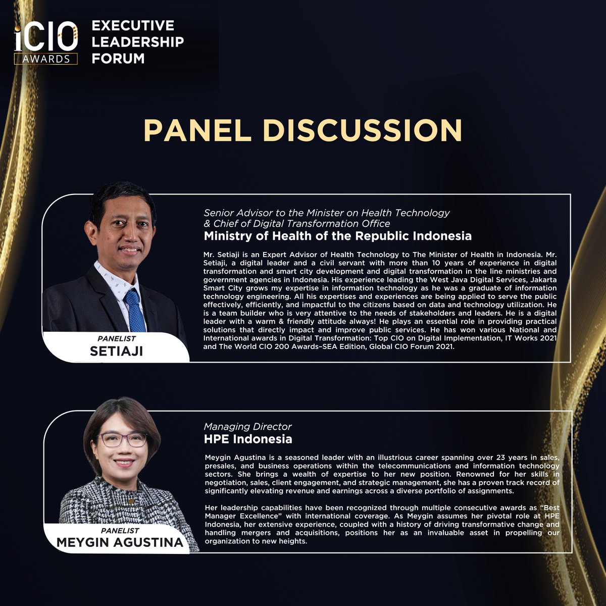 iCIOCommunity's tweet image. Are you ready to be inspired? Meet our speakers for the Executive Leadership Forum 2024!

Take part and engage deeply in discussions that will empower you to strengthen organizational resilience and effectively navigate challenges.

#iCIOCommunity #iCIOAwards #ELF2024