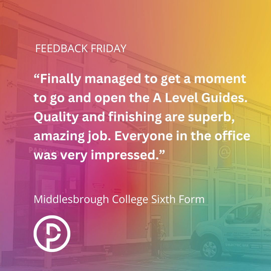 PlatPrint's tweet image. Middlesbrough College six form were delighted with their recently printed A level guides and were good enough to send us some kind words.
#booklets #printing #platinum