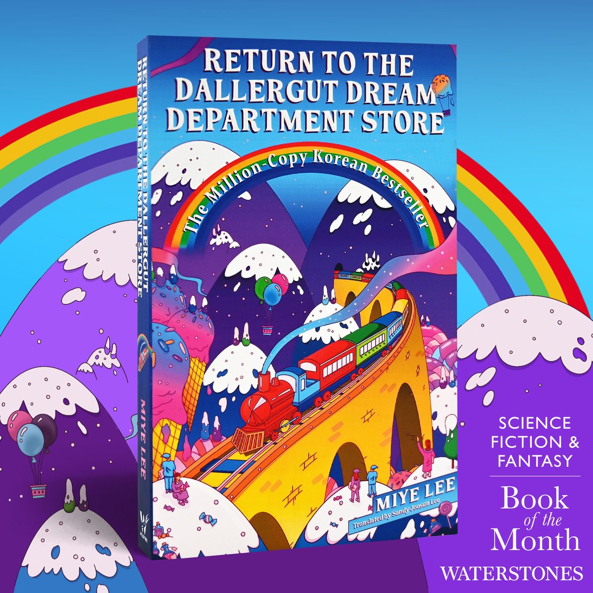 We are so excited to #ReturnToTheDallergutDreamDepartmentStore🌈☁️✨

🚨NEWS🚨
This magical, whimsical, joy of a book is the @waterstones Science Fiction and Fantasy Book Of The Month for November🎉

Get your copy today!
geni.us/ReturnToDaller…