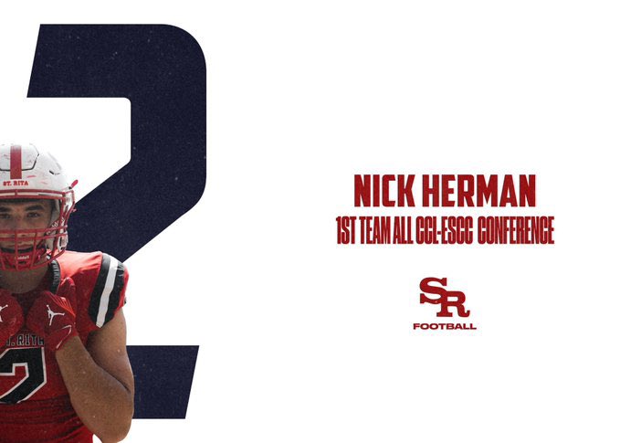 Honored to be named on 1st team all conference !
<a href="/StRitaFootball/">St. Rita Football</a>