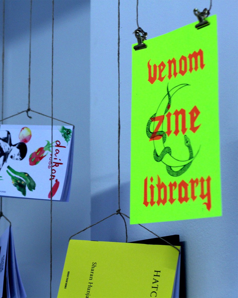 Venom Zine Library
Opening weekend, 9 and 10 November

Join us to celebrate the opening of Venom Zine Library at Raven Row as part of our current exhibition, Chronoplasticity, and browse a selection of more than 100 zines from the Library.

Find out more: ravenrow.org/exhibitions/ch…