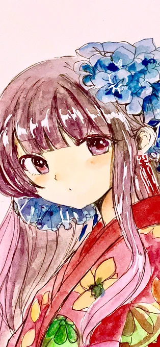 アップも好きかも#イラスト#透明水彩 