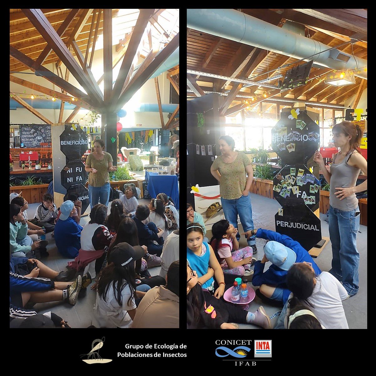 Integrantes de GEPI participaron de "Puertas Abiertas" evento para escuelas, organizado por <a href="/IntaBariloche/">INTA Bariloche</a> 
Se presentaron juegos y charlas interactivas para presentar distintas especies de importancia y despertar el interés de los estudiantes en la ciencia.