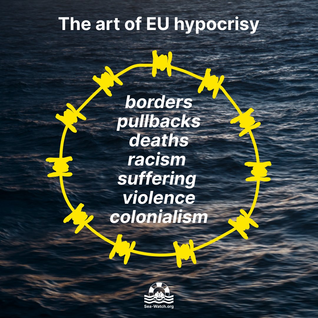 The European Union was founded 31 years ago: A fortress that has cost the lives of over 30,000 people in the Mediterranean alone. A border regime that seals itself off at all costs. A policy giving zero f*** on human rights.