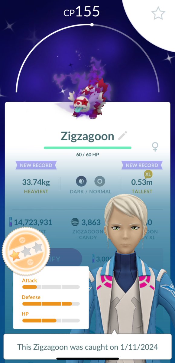 cktee2005's tweet photo. This season the 1st shiny shadow from Rocket Leader ✨💪

#PokemonGO #Shiny #Shadow https://t.co/02RfWMjT9V