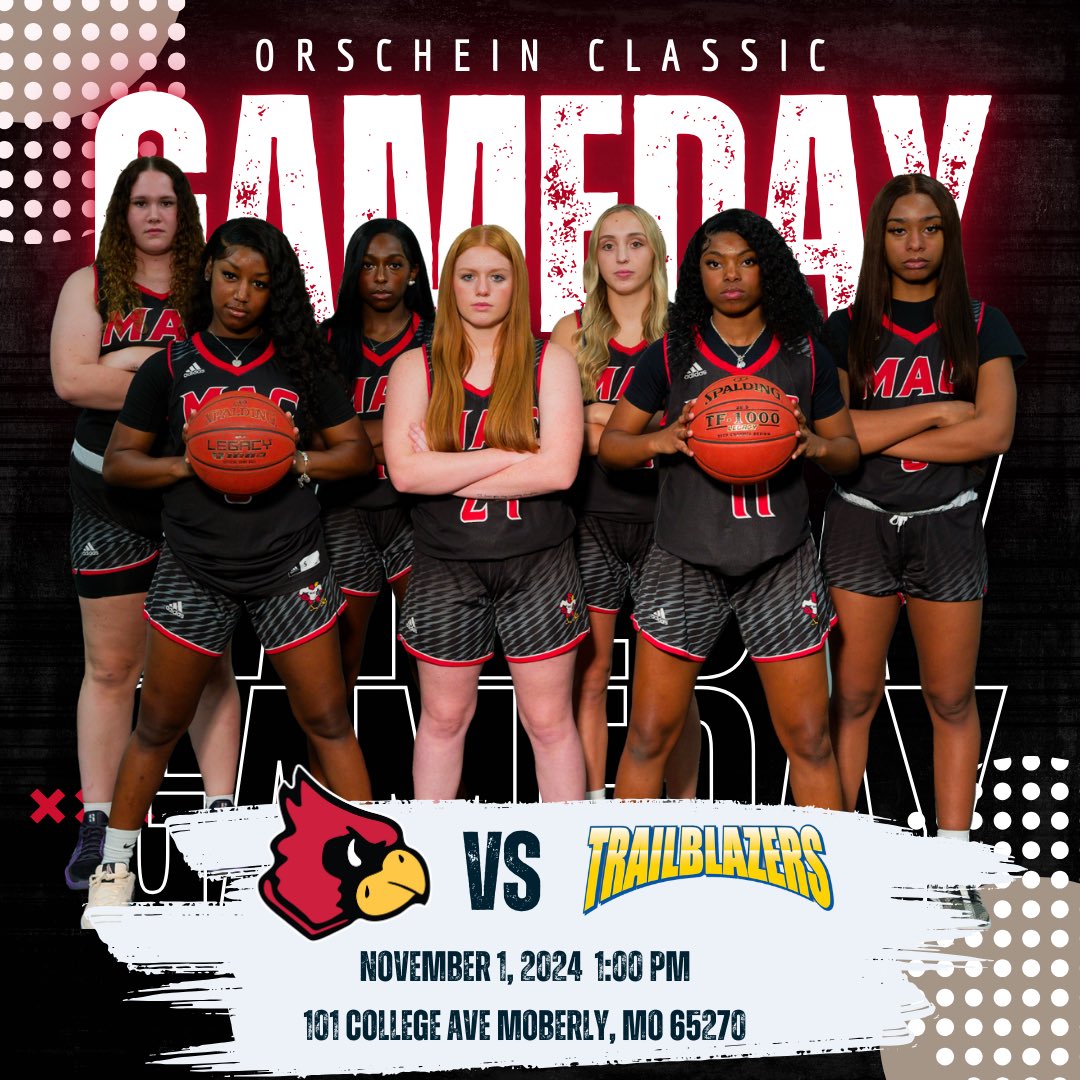 🚨ITS OFFICIALLY GAME DAYYY🚨

MAC Lady Cards 

🆚

Vincennes 

⏰ 1 PM

📍Moberly, MO

📺 youtube.com/@maccgreyhound…