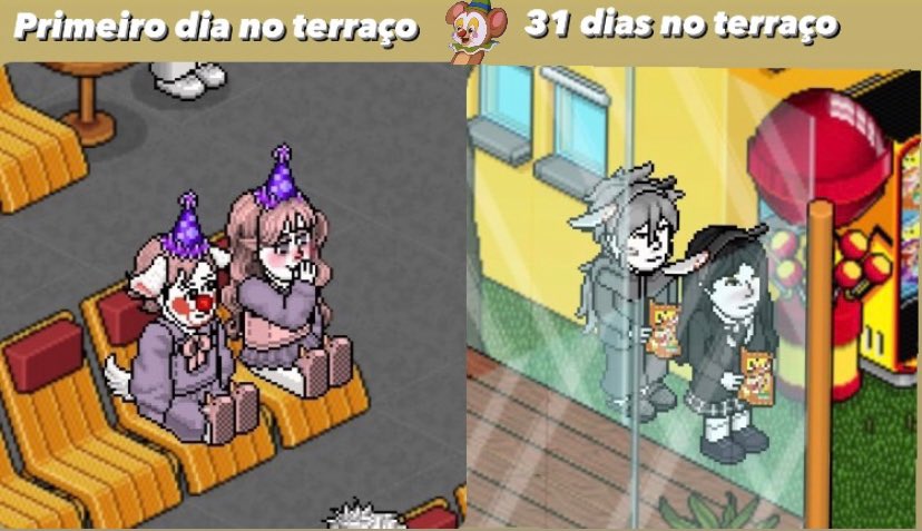 Preciso atualizar pra cafézin, depois de 1 ano de Habblet o terraço tá em 70% das pessoas do Habblet, não vou dizer que são todas, porém é de se assustar a facilidade que as pessoas tem ou uma necessidade de ofender as outras. #NetTemLei  🤡