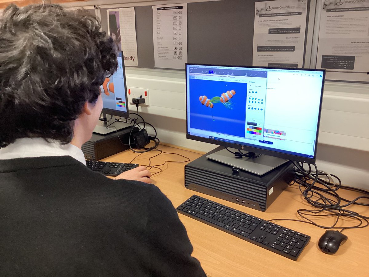FHSComputing's tweet image. Miss Mutter’s Senior NPA Games Development class are working on graphics. They are using Paint 3D to make Clown Fish following a tutorial by @teachwithict 

#weareFHS #wearCreative #FHSDigiLearn