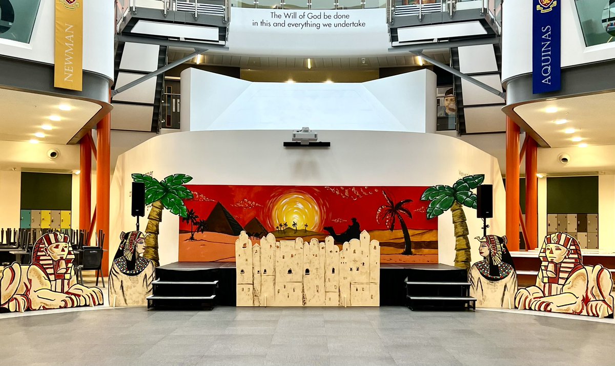 Our set is ready and we hope you are too! Joseph’s Dreamcoat, November 5th, 6th and 7th. Tickets still available on ParentPay or on the door at 18:00.