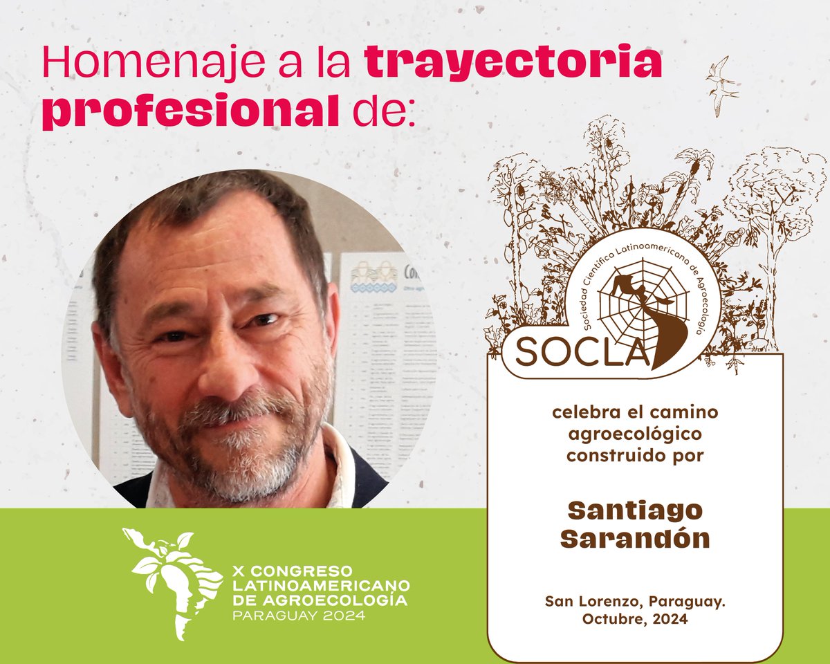 🌻Con este homenaje queremos celebrar el camino de quienes nos antecedieron en este andar agroecológico.

Clara Nicholls Estrada <a href="/nicholl38436537/">clara Nicholls</a> 
Santiago Sarandón 

!Muchas Gracias!