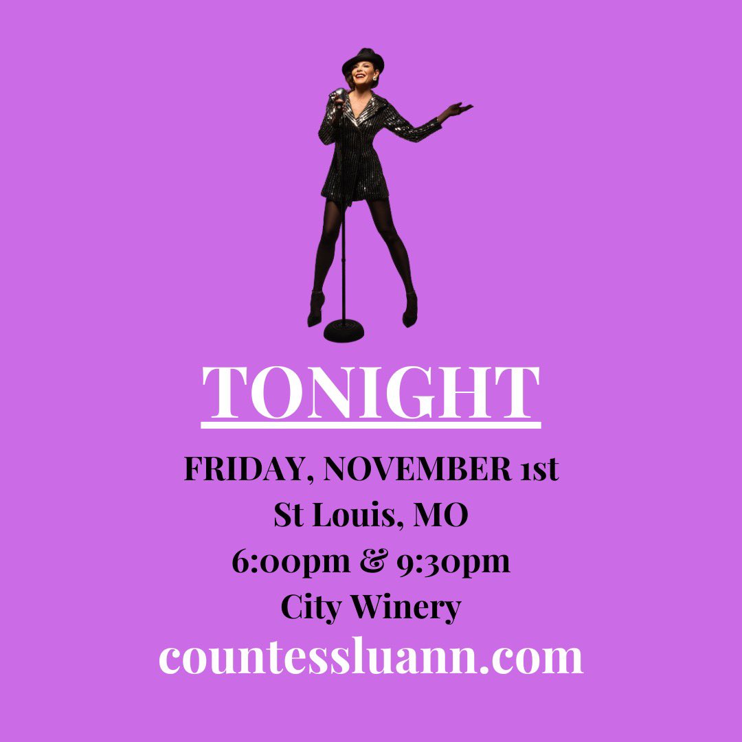 CountessLuann's tweet photo. TONIGHT! Are you ready to play, St. Louis?! 
I’ll see you at @citywinerystl for a little #MarryFKill 👰🏻‍♀️😈🔪 Get your 🎟️s at https://t.co/UdM5SyH3uq ⭐️ https://t.co/2Zbc5nL2D5
