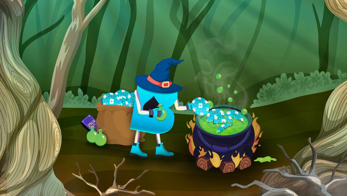 EarnBetCasino's tweet photo. 🔥EBET Tokenomics Update #12! 🔥
On a mystical forest stroll, our mascot brewed up a batch of EBET token burns with a sprinkle of magic 🧙
With over 13 Million #EBET tokens burned last month, we’ve reached a new total burn record of 17.61% of the total supply that’s gone forever (RIP)! 🔥
#TokenBurn #Crypto #EarnBet