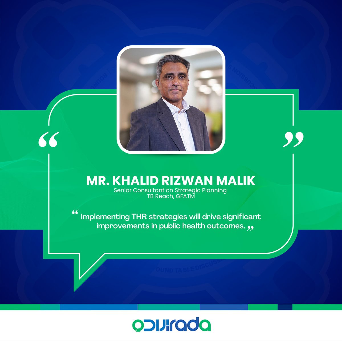 Meet our moderator, Mr. Khalid Rizwan Malik, who will guide the conversation on how Tobacco Harm Reduction can positively impact public health and Pakistan's future. Stay tuned for highlights!

#Irada #Pakistan #AoBanaenBehtrKal #THR #IradaFacts #IradaForChange #Islamabad