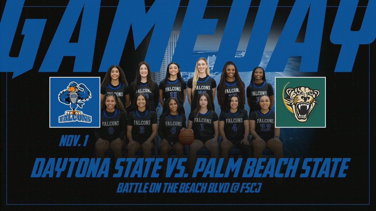 First game of the 2024-25 season! We are playing in the Battle on the Beach Blvd at FSCJ. Our first opponent of the season is Palm Beach State!

📍FSCJ - Jacksonville, FL
⌚️4 PM
🔗 shorturl.at/Vlm7e