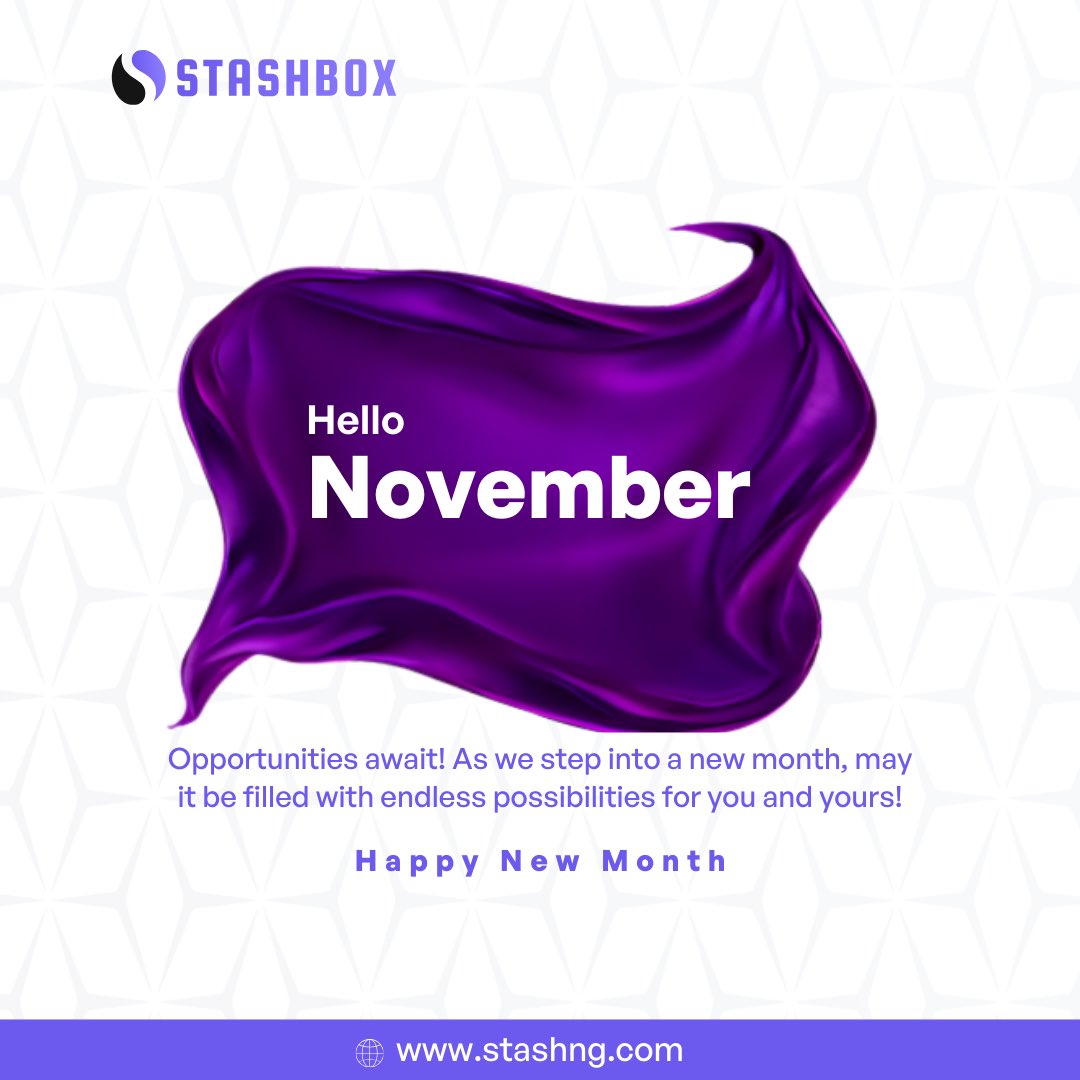 StashBox_ng's tweet photo. Remember your financial goals are still within your reach 😉. Happy New Month from all of us at stashbox. 

#hwm #month #november #opportunities #goals #financialgoals https://t.co/qSvGPCG6ai