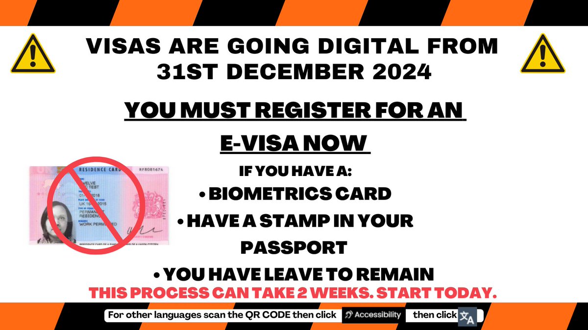 Over 200,000 Health and Social Care Visas were issued in the last 2 years. If you have (or had) a visa - you must update to an e-visa by 31st December 2024 or risk breaching your visa. See our step by step guide here 👉
gmb.org.uk/public-service… <a href="/GMB_union/">GMB Union</a> <a href="/GMBCare/">GMB National Care Committee</a>