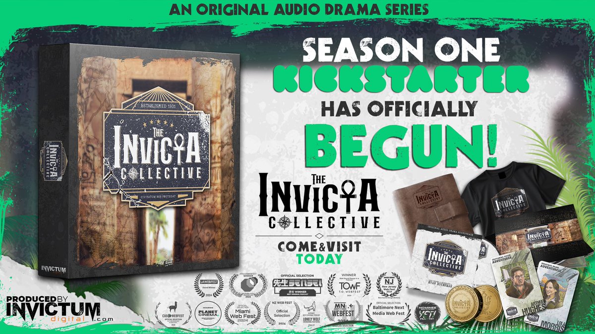 AND WE'RE LIVE! Come visit our campaign page and take a look at what we're trying to create! If you're able to partner with us monetarily or by sharing our campaign, we'd be most grateful! 30-days to meet our goal! kickstarter.com/projects/invic…
#audiodrama #audiofiction #indianajones