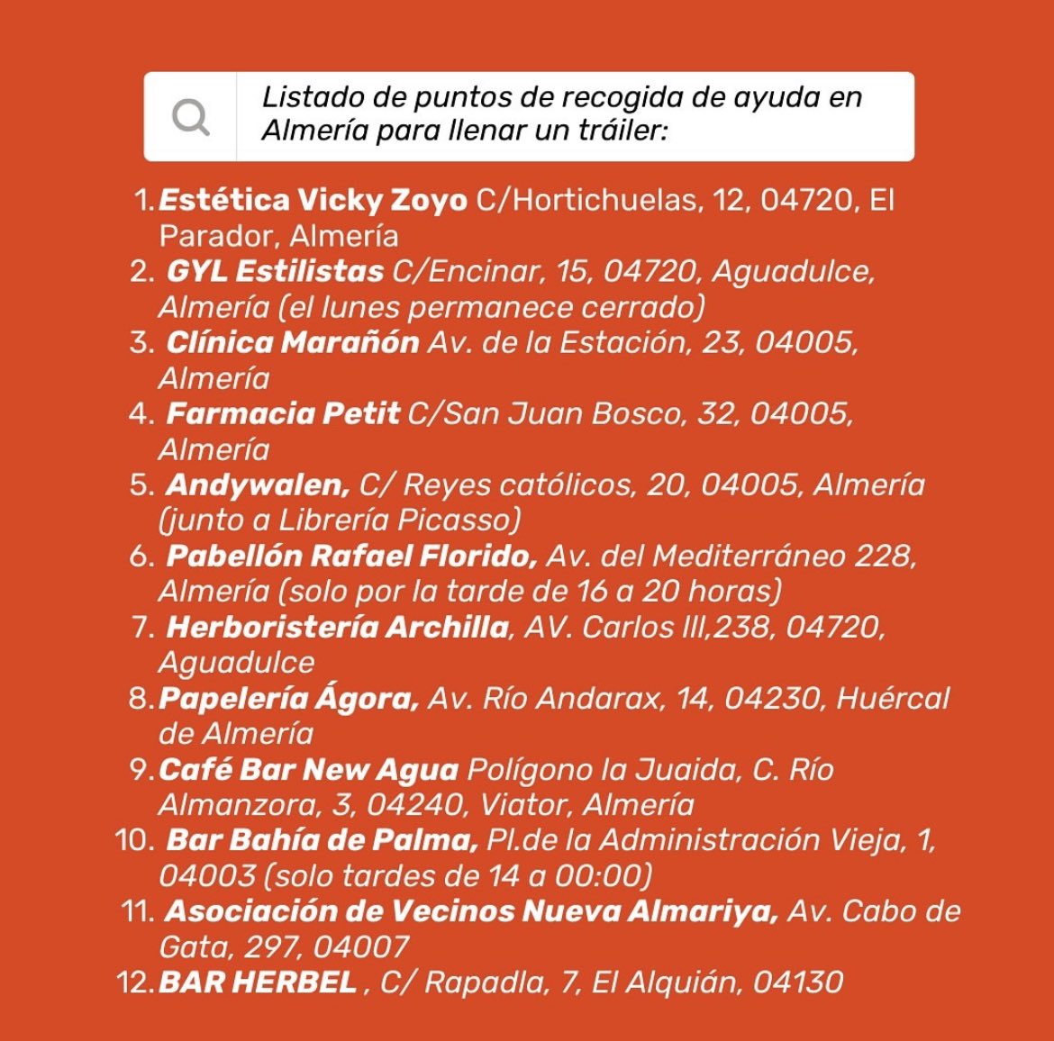 marinaconb's tweet photo. La solidaridad, es identidad de España y más concretamente, los que predicamos tener valores religiosos, tenemos la  obligación de ayudar en la medida de nuestras posibilidades.

Difundiendo, donando, acompañando a amigos/familiares…

Desde Almería, un poco de esperanza.
#dana https://t.co/s86uLDOLL6