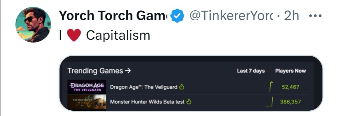 Capitalism is when more peole play a free demo than a full priced game :'D