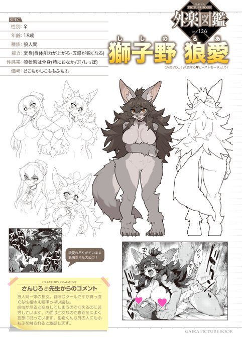 【隠した素顔】コミック外楽vol.19から個性豊かな人外キャラクターを#外楽図鑑 でご紹介!さんじろ()先生の『恋するビーストモード』より人狼「獅子野 狼愛」をご紹介最新号の購入はこちらから!FANZA→→ 