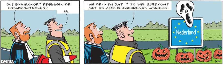 jessecartoons's tweet photo. Grenscontroles... De redding is nabij! #grenscontroles #rechtsstaat #Halloween #Goedemorgen #strips #stripmakers https://t.co/oXOMk1pPdY