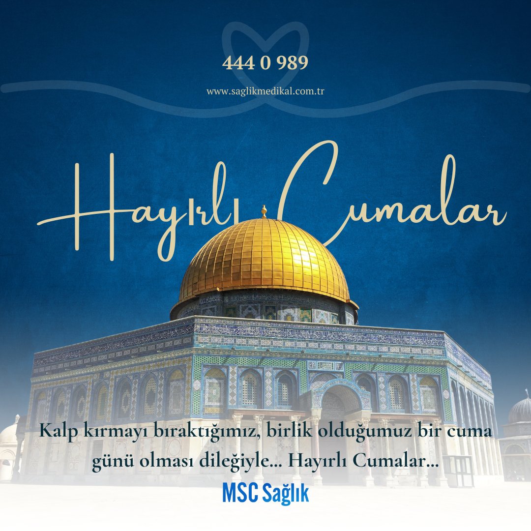 Kalp kırmayı bıraktığımız, birlik olduğumuz bir cuma günü olması dileğiyle... ☺️😊
Hayırlı Cumalar...🤍🤍

444 0 989 
 saglikmedikal.com.tr

#Kasım Ahmet Özer kislasiz bedelli askerlik #ProtestoEdiyorum #kayyum Esenyurt Cem Adrian #ÜlkemdeSiyonistİstemiyorum