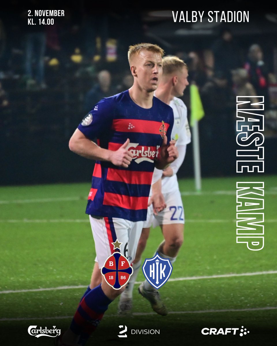 Efter nederlaget mod Kolding IF i Oddset Pokalen vender vi igen blikket mod 2. division.

HIK kommer på besøg i morgen til næstsidste hjemmekamp i efteråret. Sidst vi mødte HIK vandt vi 2-1 på udebane og i morgen skal vi have tre point igen 💪

🎟️ boldbillet.dk/show/event/bk-…