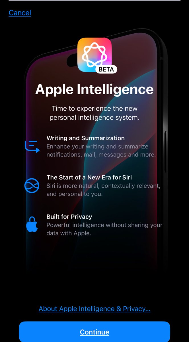 noon_vlogs's tweet image. Finally got Apple intelligence!!! Stupid waiting list #Apple #AppleIntelligence #finallygotit