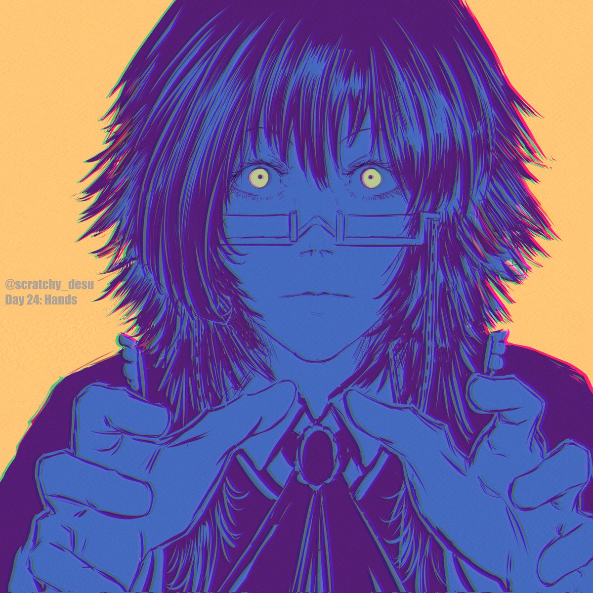 Witchtober №24: Hands
Another "using colors in a way I haven't tried before". I absolutely want to explore this waaaaay more 

I'll keep on doing as many prompts as I can as I'm loving the experimentation ❤️ 

#Inktober #witchtober