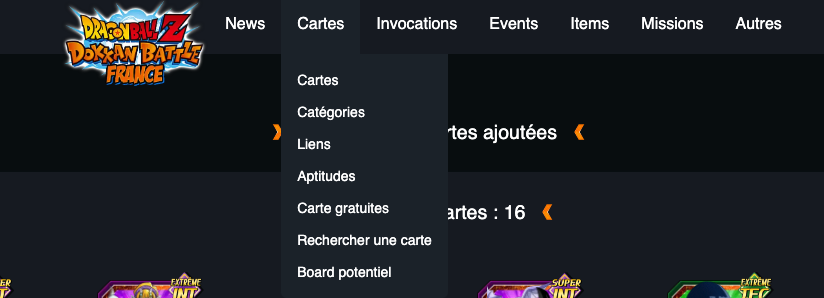 satchfroggy's tweet photo. ⚠️ MAJ site ⚠️

➡️ https://t.co/wvD2vJacoo

✨ Refonte de la navigation, il sera désormais plus aisé de naviguer et d'avoir une vue d'ensemble sur les fonctionnalités.

✨ Il en est de même pour le mobile !

N'hésitez pas à RT pour soutenir le site ❤️

#dokkanbattle https://t.co/n9ClFuCAEq