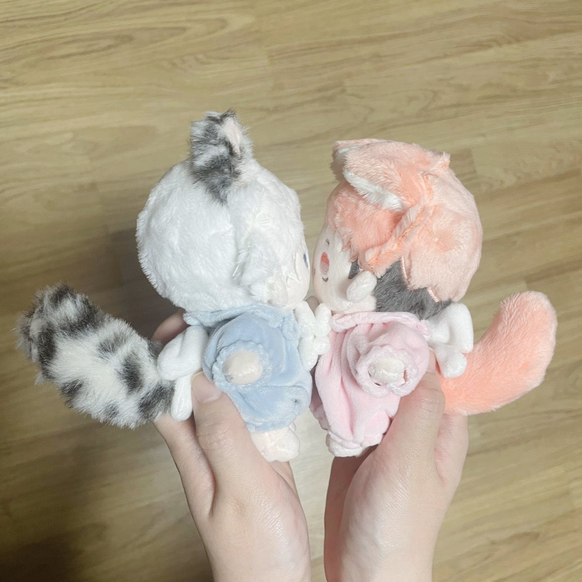 yomomozo's tweet photo. #핑도리의_짝꿍_등장
#기다렸어_설토룽
#핑도리와_산책_중_찰칵
늦었지만~~~😍😍 정말 너무너무 귀여워요 손에 폭 담기는데 완전 포슬포슬한게 느껴짐😭... 두마리니까 두배로 귀엽다🩵🩷🩵🩷 설토룽 핑도리 이제 나랑 평생 함께야 love... https://t.co/piSn89WSru