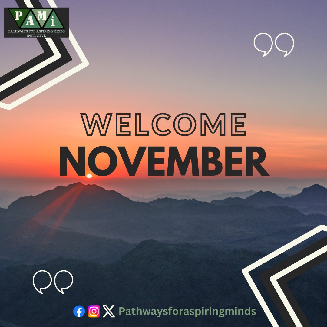 PAMi_AGIDINGBI's tweet photo. "Happy New Month! 🌟 Let's step into November with purpose, positivity, and the courage to chase every goal. Here's to new opportunities, growth, and little wins that add up. Let's make it count!"

#newmonth #happynewmonth #November https://t.co/M2a9VHupsN