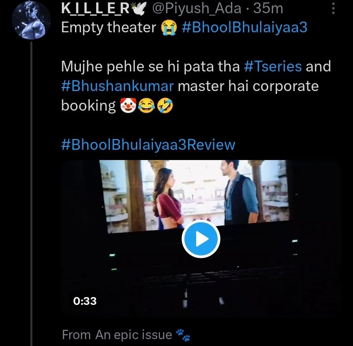 ITT0246's tweet photo. @kartiksfanclub Halaanke zarurat Tum logo ko hai 🙂 https://t.co/3bqpSwGozp