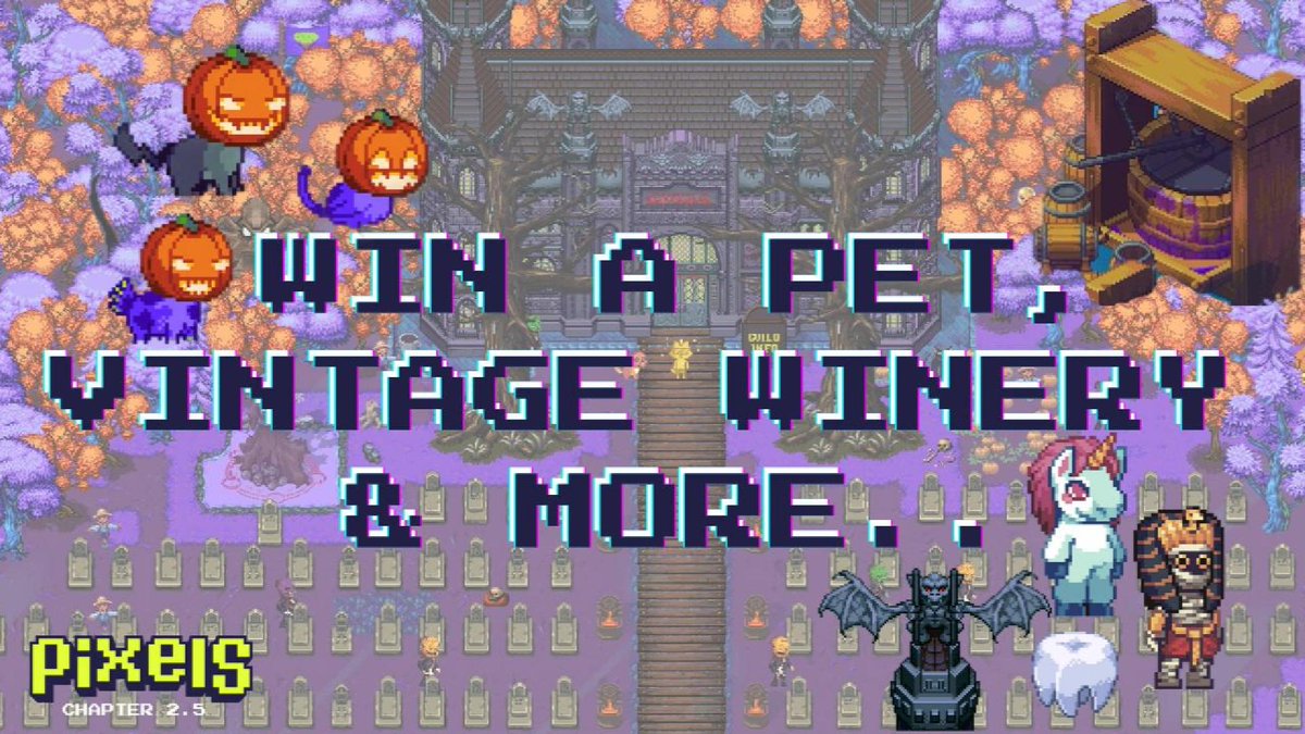 Squeegee_Plays's tweet image. 🎃Get A Chance To WIN a Pet, Vintage Winery &amp;amp; More..🎃 

Here&apos;s How 👇
📺youtu.be/-93anBPThyA
📺
📺

#PixelsCreator #PixelsCommunity #Halloween #Halloween2024 #SqueegeePleyyys🤙

@pixels_online