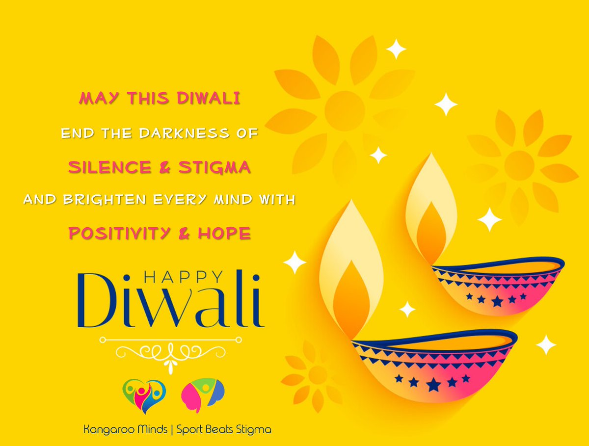 This #Diwali and beyond, let's choose to #BeTheLight &amp; help end the darkness which prevails due to the stigma and silence around #MentalHealth &amp; #MentalIllness. 🪔💫

#KangarooMinds #HappyDiwali #Deepavali #TherapistsConnect #MentalHealthMatters #EndTheStigma #BeTheChange