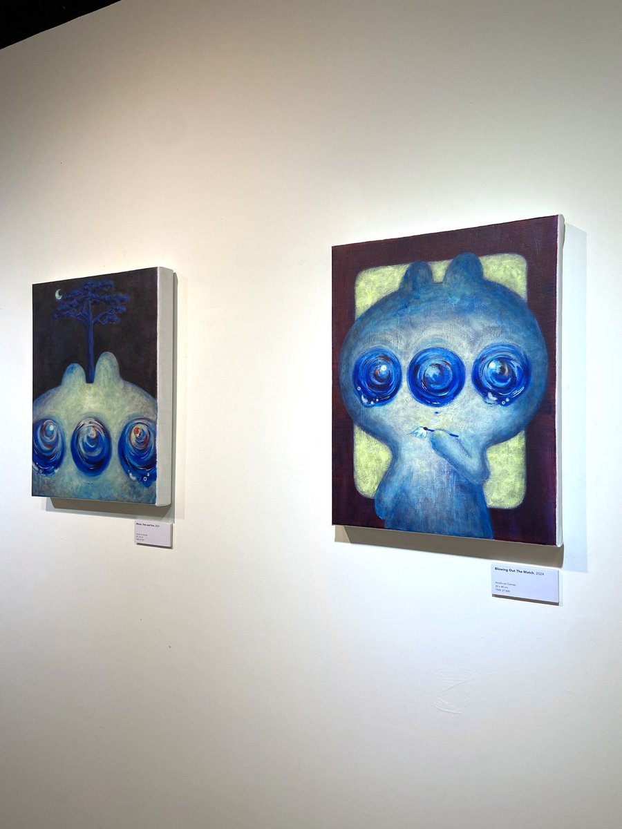 不需要外在的光，靠自己點亮世界吧🔥

“Blowing Out The Match”
Acrylic on Canvas,
30x40 cm, 2024