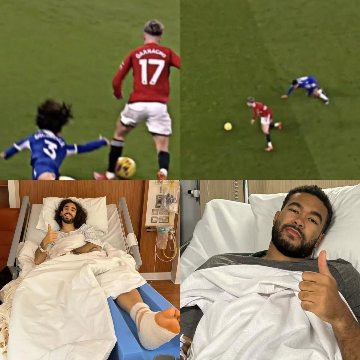 Reece James &amp; Marc Cucurella last time they faced Alejandro Garnacho