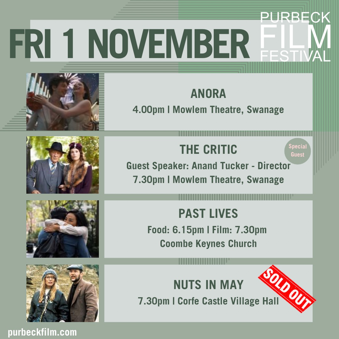 Purbeck FilmFestival (@purbeckfilm) on Twitter photo Treats in store today - thanks to <a href="/UniversalPics/">Universal Pictures</a> for allowing us to screen <a href="/AnoraFilm/">Anora</a> on day of release. Anand Tucker, <a href="/mowlemtheatre/">Mowlem Theatre</a> Q&A at The Critic. Past Lives - enjoy Korean rice bowl supper. zurl.co/oM93 #PurbeckFilmFestival #AnandTucker #UniversalPictures Treats in store today - thanks to <a href="/UniversalPics/">Universal Pictures</a> for allowing us to screen <a href="/AnoraFilm/">Anora</a> on day of release. Anand Tucker, <a href="/mowlemtheatre/">Mowlem Theatre</a> Q&A at The Critic. Past Lives - enjoy Korean rice bowl supper. zurl.co/oM93 #PurbeckFilmFestival #AnandTucker #UniversalPictures