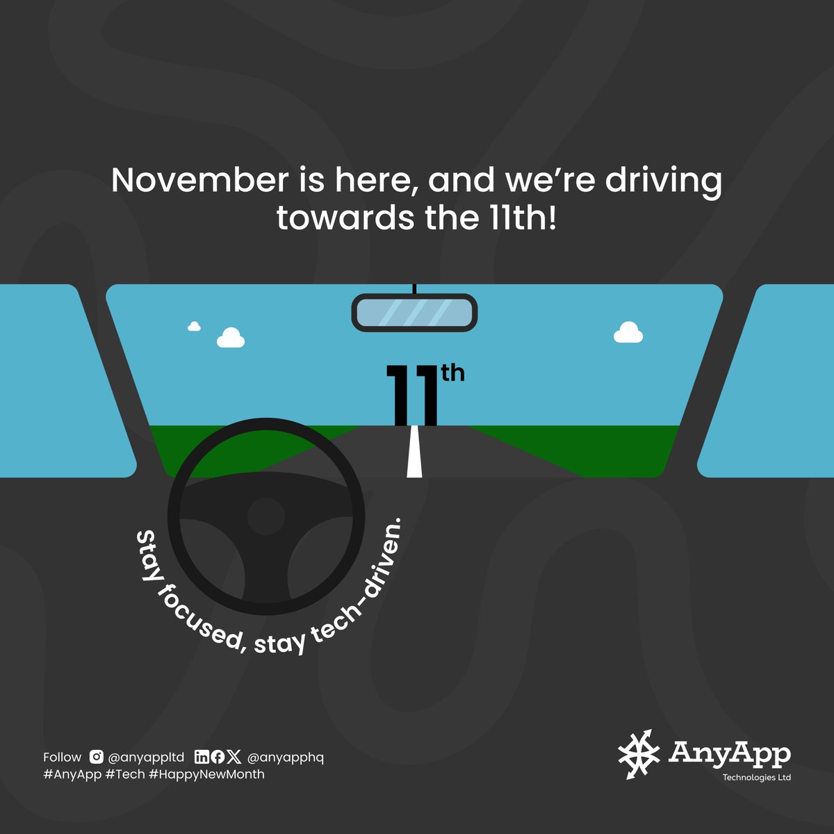 AnyTechHQ's tweet photo. This month, we’re building momentum as we head towards the 11th — our milestone for groundbreaking innovation. Let’s gear up to launch new ideas, tackle challenges, and level up our tech game! 💻⚡

#AnyApp #Tech #HappyNewMonth https://t.co/yRm2IcbHKB
