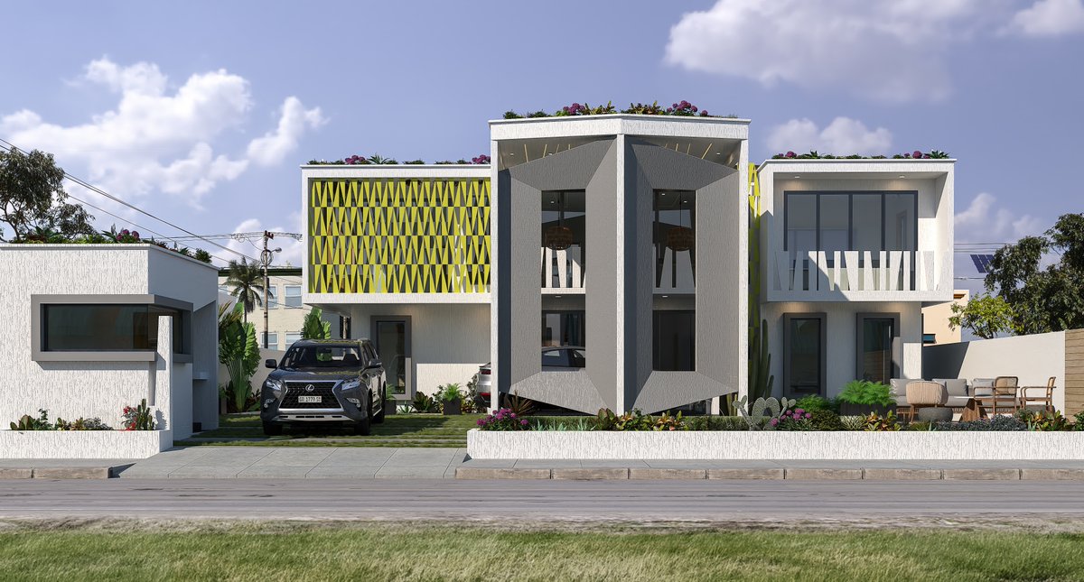 WebsterxPartnrs's tweet photo. Casa Castro.
Kumasi, Ghana.

Exploring the art of brutalism, Casa Castro renders an imposing form with a massive, monolithic, and blocky appearance, rigid geometric style, and extensive use of poured concrete. https://t.co/8puOVWiXG7