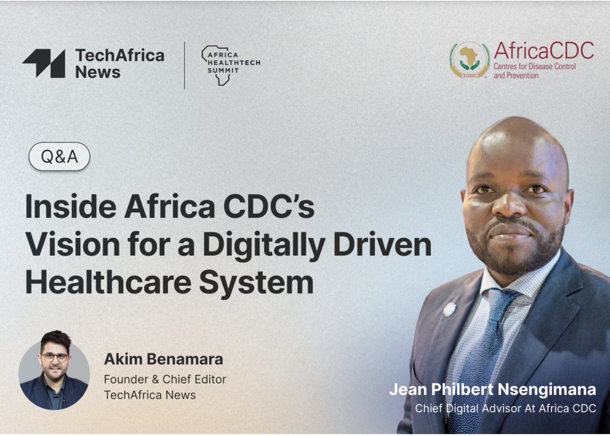 nsengimanajp's tweet photo. Insightful Q&A with @AkimBenamara of Tech Africa News: I shared how digital health is transforming healthcare across Africa, from AI-supported diagnostics to mobile health. We discussed the vision, progress, and challenges in building resilient health systems. Read more here : https://t.co/VsYVUOyfEo