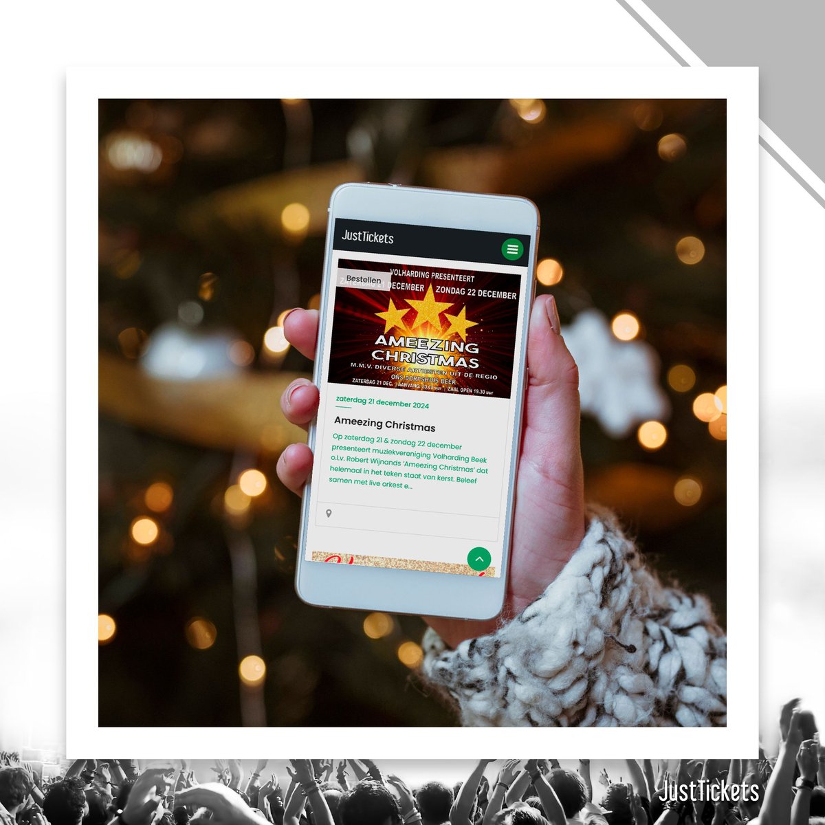JustTicketsNL's tweet photo. 🤩 Onze agenda stroomt vol met heerlijke feestjes rondom Kerst en Oud &amp; Nieuw! Check alle evenementen op onze website! https://t.co/F6NzAju8Jp https://t.co/M5trDhX3mh