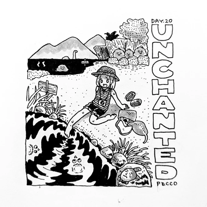 DAY20. UNCHANTED

#inktober #kuretake_inktober2024 #inktober2024 #インクトーバー 