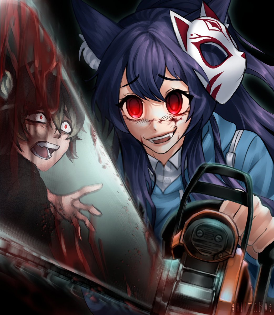 The days after Halloween? 
<a href="/EntityMorp/">📺M̷̦͝ö̶͕́r̸͓͕͂̕p̵͚̒̊ Flagellabonfire😈 Entitea</a> maaaayyy have tried to scare Inari one too many times...

🎨: <a href="/SAIITANCOMMS/">SAIITANAS C0MMS</a> 

#Vtuber | #VtuberEN | #VTuberUprising